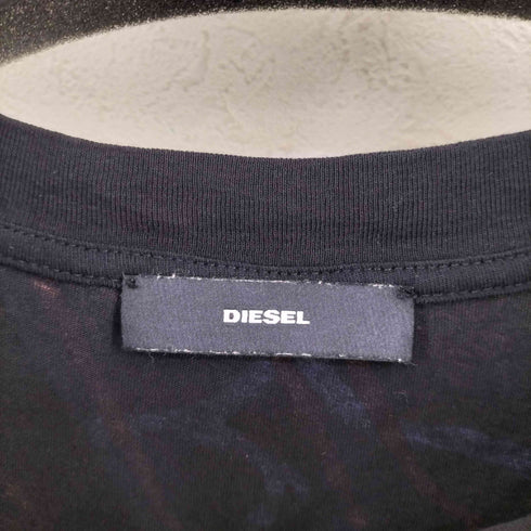 ディーゼル DIESEL デザイン プリント クルーネックワンピース レディース XXS