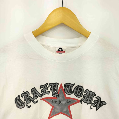 アルスタイルアパレルアクティブウェアー ALSTYLE APPAREL & ACTIVEWEAR 90s CRAZY TOWN DRIFTERS ロゴプリント クルーネック 長袖Tシャツ カットソー メンズ X-LARGE