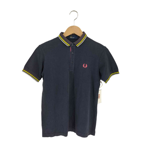 フレッドペリー FRED PERRY ロゴ刺繍 鹿の子ポロシャツ メンズ import:S