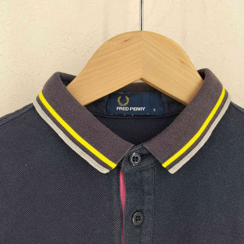 フレッドペリー FRED PERRY ロゴ刺繍 鹿の子ポロシャツ メンズ import:S