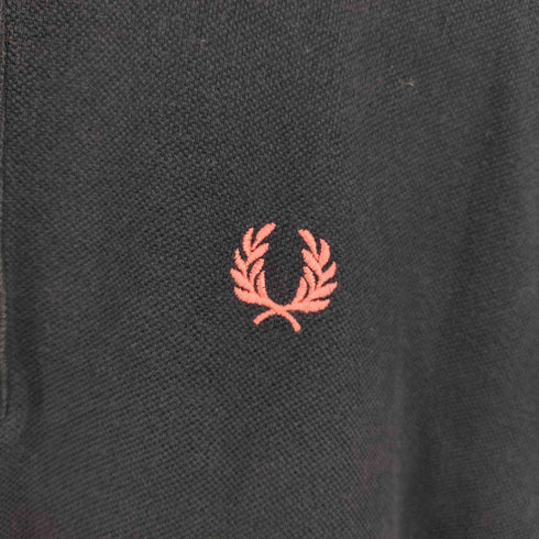 フレッドペリー FRED PERRY ロゴ刺繍 鹿の子ポロシャツ メンズ import:S