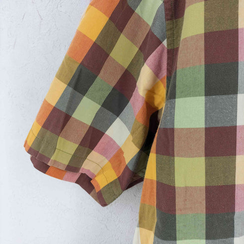 ギャップ Gap 00s OLD GAP オールドギャップ チェック コットン レギュラーカラーシャツ メンズ import:M