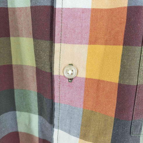 ギャップ Gap 00s OLD GAP オールドギャップ チェック コットン レギュラーカラーシャツ メンズ import:M