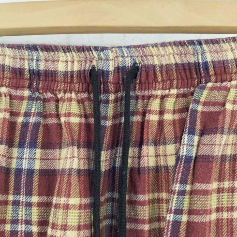 ユニクロ UNIQLO OLD フランネルチェック ドローストリング イージーパンツ レディース