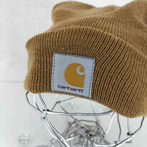 カーハート Carhartt ロゴパッチ アクリル ニット ビーニー メンズ FREE