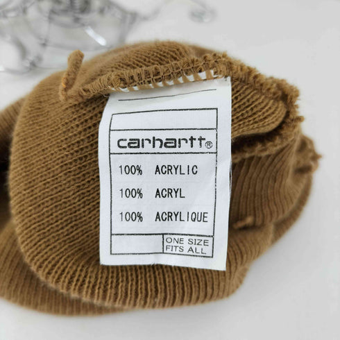 カーハート Carhartt ロゴパッチ アクリル ニット ビーニー メンズ FREE