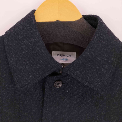 オリヒカ ORIHICA ウール混 ステンカラーコート メンズ M