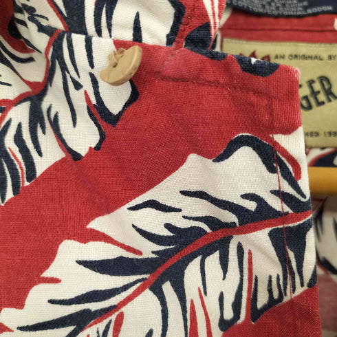 ヒルフィガー HILFIGER オープンカラー アロハシャツ メンズ import:L