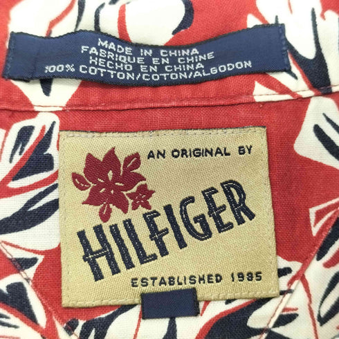 ヒルフィガー HILFIGER オープンカラー アロハシャツ メンズ import:L