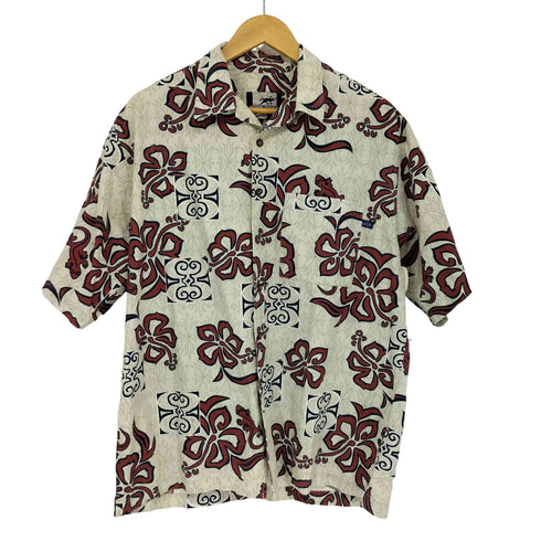 gecko hawaii 総柄 オープンカラー アロハシャツ メンズ