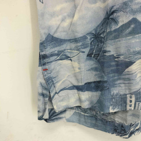 トミーヒルフィガー TOMMY HILFIGER 総柄 レーヨン オープンカラーシャツ メンズ import:M