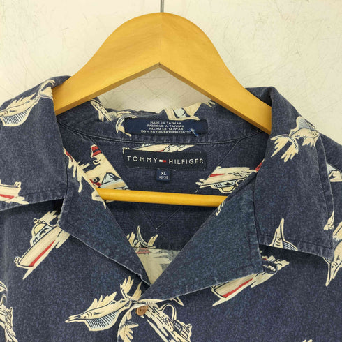 トミーヒルフィガー TOMMY HILFIGER カジキ レーヨン S/S シャツ メンズ import:XL