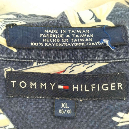 トミーヒルフィガー TOMMY HILFIGER カジキ レーヨン S/S シャツ メンズ import:XL