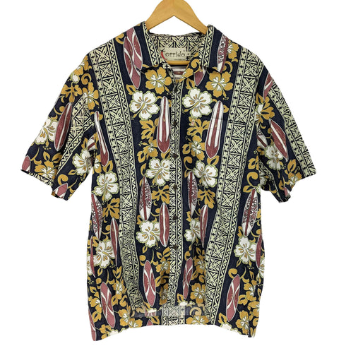 torrido ボーダーパターン オープンカラーアロハシャツ メンズ import:XL