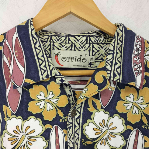 torrido ボーダーパターン オープンカラーアロハシャツ メンズ import:XL