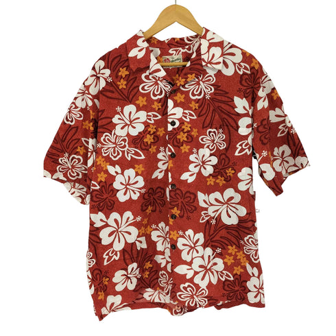 Hilo Hattie's ハワイ製 オープンカラーアロハシャツ メンズ import:XL