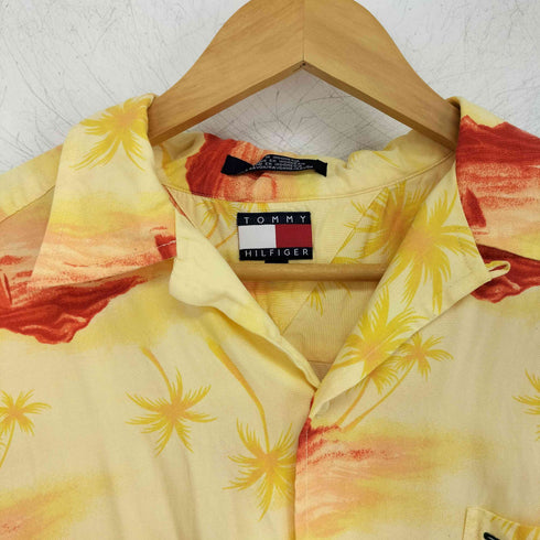 トミーヒルフィガー TOMMY HILFIGER レーヨン オープンカラーアロハシャツ メンズ import:L