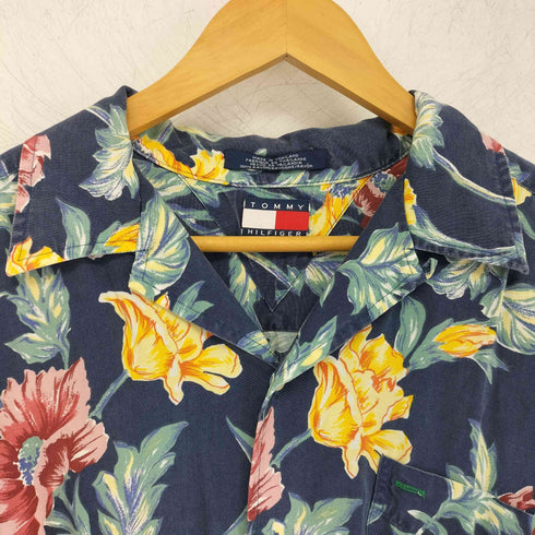 トミーヒルフィガー TOMMY HILFIGER レーヨン オープンカラーアロハシャツ メンズ import:L