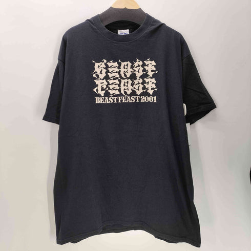 ユナイテッドスポーツ UNITED SPORTS USA製 beast feast 2001 クルーネックTシャツ メンズ import:XL