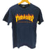 スラッシャー THRASHER ファイヤーパターン クルーネックTシャツ メンズ import:S