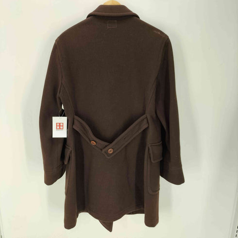シーピーカンパニー C.P.COMPANY 90S 95AW 赤タグ イタリア製 Romeo Gigli ロメオ・ジリ期 ウッドボタン ウール ナイロン Pコート レディース EUR:42
