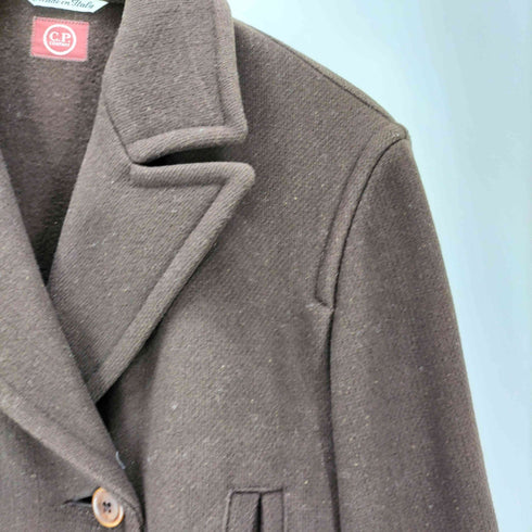 シーピーカンパニー C.P.COMPANY 90S 95AW 赤タグ イタリア製 Romeo Gigli ロメオ・ジリ期 ウッドボタン ウール ナイロン Pコート レディース EUR:42