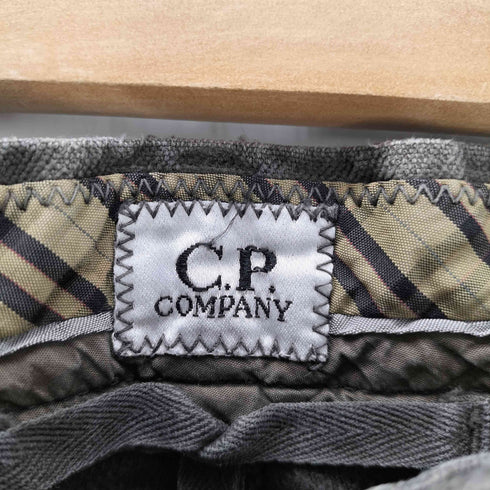シーピーカンパニー C.P.COMPANY 05AW 裏地ストライプ コットンツイル ストレート パンツ メンズ 46