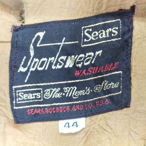 シアーズ Sears ダービージャケット カップショルダー talon zip メンズ 44