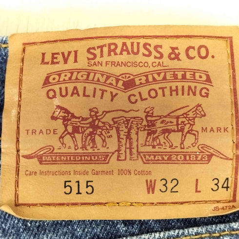 リーバイス Levis 90S 515 ストレートデニムパンツ ボタン裏359刻印 メンズ W32 L34