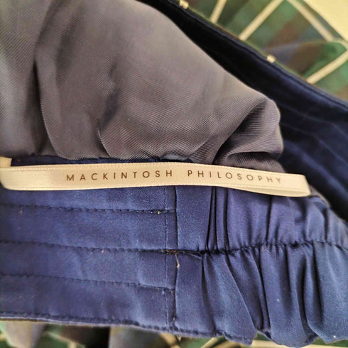 マッキントッシュフィロソフィー MACKINTOSH PHILOSOPHY チェック柄 フレアミディスカート レディース 36