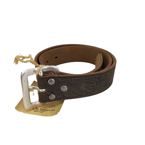 ダブルアールエルラルフローレン RRL RALPH LAUREN イタリア製 型押しレザーベルト メンズ 30