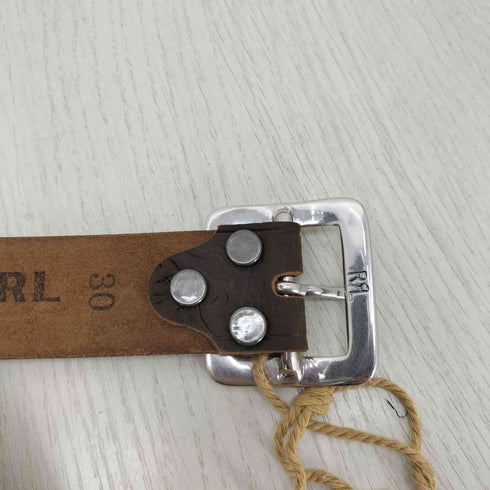 ダブルアールエルラルフローレン RRL RALPH LAUREN イタリア製 型押しレザーベルト メンズ 30