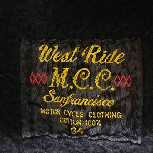 WEST RIDE 髑髏 ジップパーカー メンズ 34
