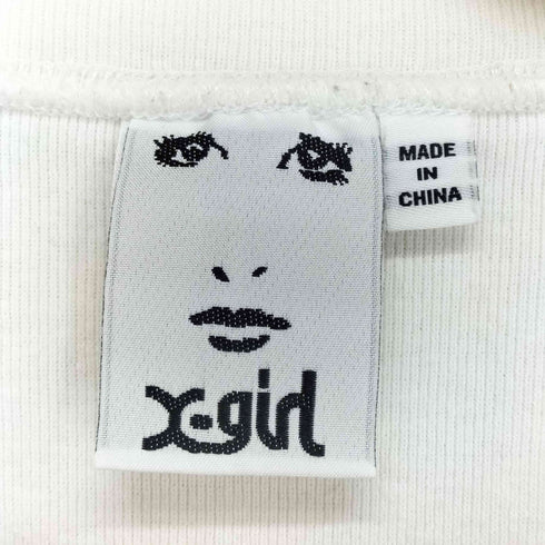 エックスガール X-girl FACE S/S BABY TEE レディース import:S