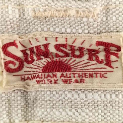 サンサーフ SUN SURF ALOHA DENIM 裏地チェック ストレート デニムパンツ メンズ W28 L32