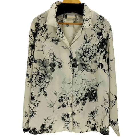 アルフレッドダナー ALFRED DUNNER 総柄オープンカラーL/S シャツ レディース 18