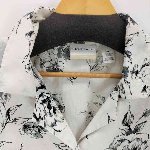 アルフレッドダナー ALFRED DUNNER 総柄オープンカラーL/S シャツ レディース 18