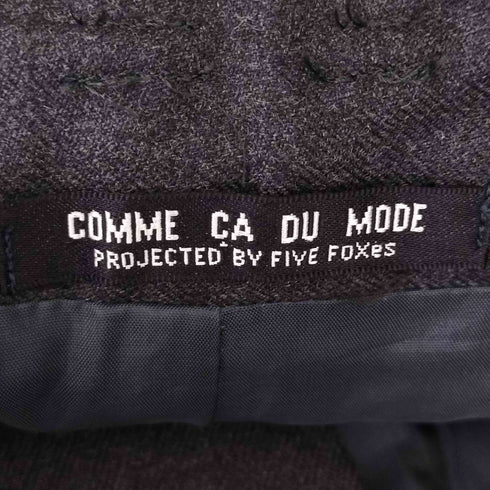 コムサデモード COMME CA DU MODE 2タックウールワイドスラックス レディース