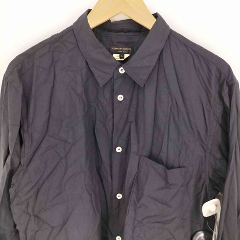 コムデギャルソンオムプリュス COMME des GARCONS HOMME PLUS 25SS エステルスパンブロード薄 製品染加工シャツ メンズ import:L