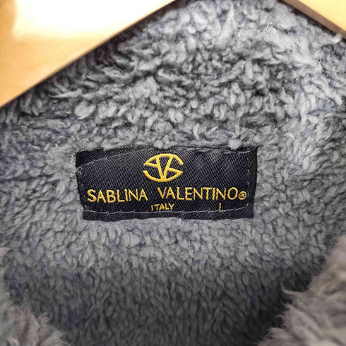 SABLINA VALENTINO 裏地ボア 比翼 中綿 ベスト メンズ import:L
