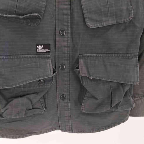 アディダスオリジナルス adidas Originals リップストップ ミリタリージャケット メンズ import:M