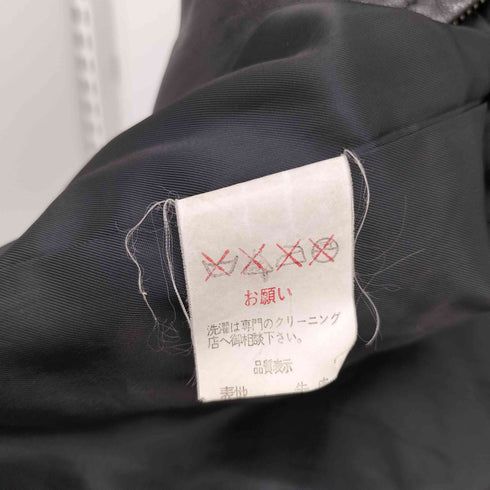 ジップアップ カウレザー ジャケット レディース