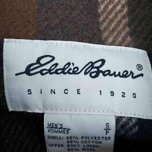 エディーバウアー Eddie Bauer 80-90s 白タグ MOUNTAIN PARKA 裏地チェック マウンテンパーカー メンズ import:S