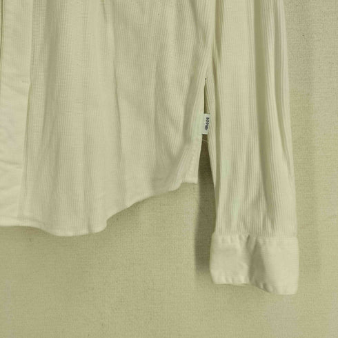 アルマーニコレツィオーニ ARMANI COLLEZIONI 比翼ボタン L/S ノーカラーシャツ メンズ import:L