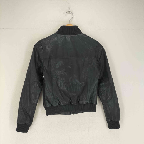 バナナリパブリック BANANA REPUBLIC A-2型 レザージップブルゾン レディース XS
