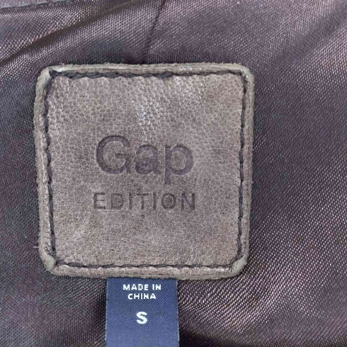 ギャップ Gap バイカーデザインレザーダブルライダースジャケット レディース S