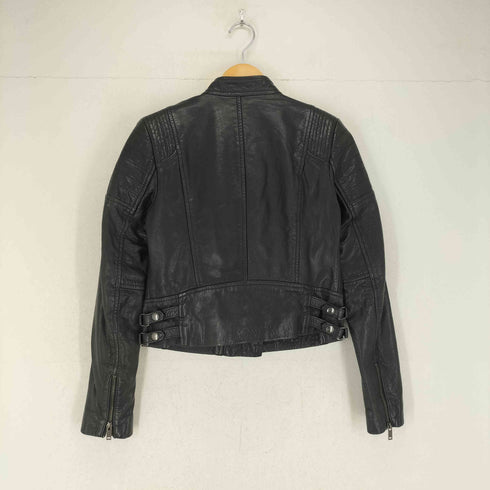 バナナリパブリック BANANA REPUBLIC レザーダブルライダースジャケット レディース XS