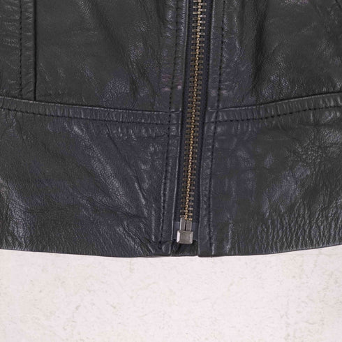 バナナリパブリック BANANA REPUBLIC レザーダブルライダースジャケット レディース XS