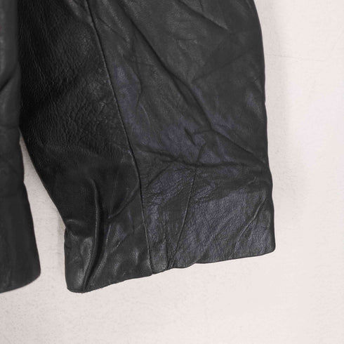 バナナリパブリック BANANA REPUBLIC 比翼レザージャケット レディース M