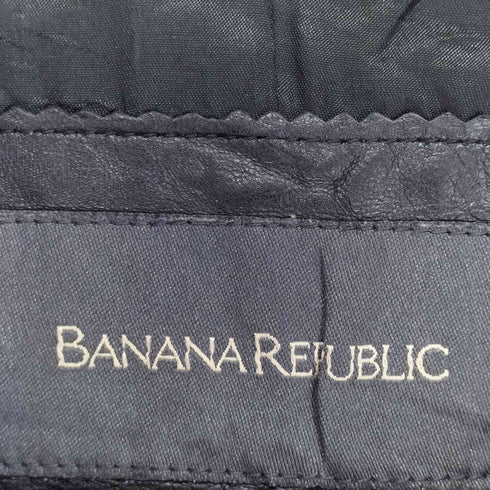 バナナリパブリック BANANA REPUBLIC 比翼レザージャケット レディース M